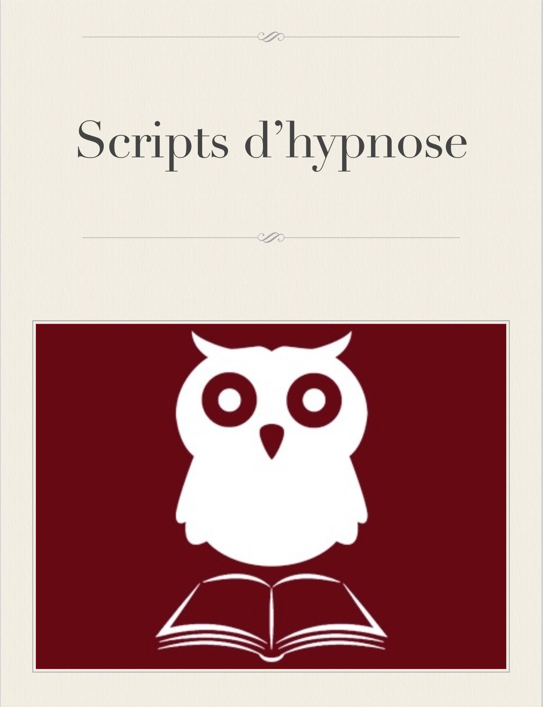 Ebook scripts d'hypnose Script Hypno Pro